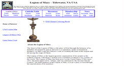 Desktop Screenshot of legionofmarytidewater.com